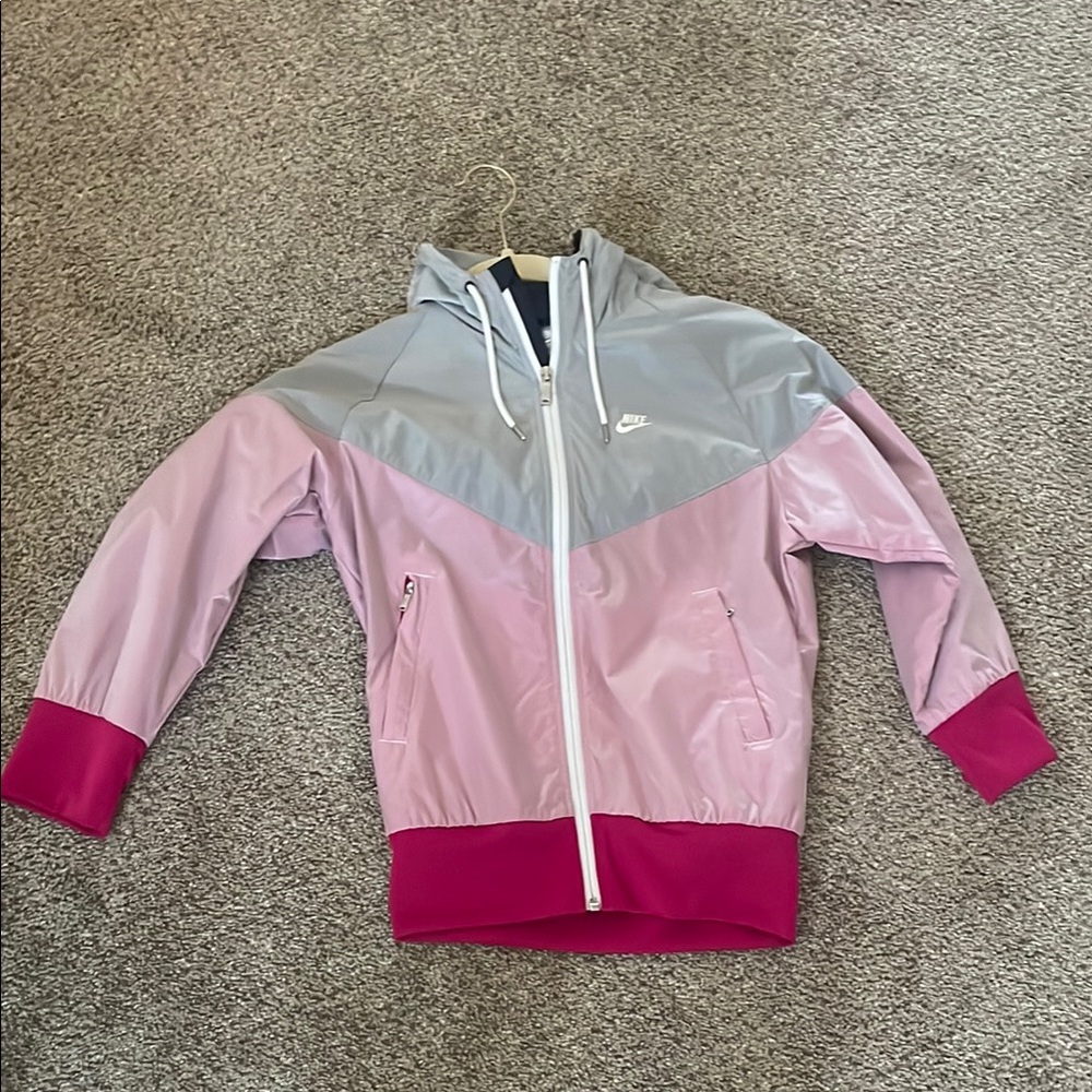 Nike Kids' Pink and Gray Jacket